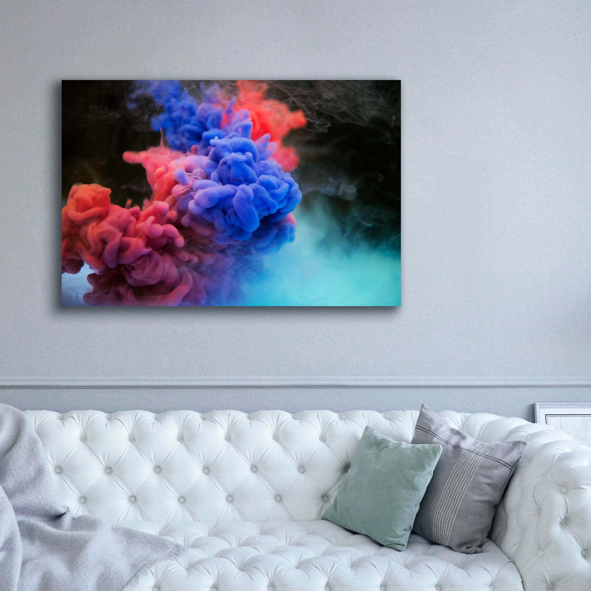 'Pink Smokey Haze' by Epic Portfolio, Canvas Wall Art,60 x 40