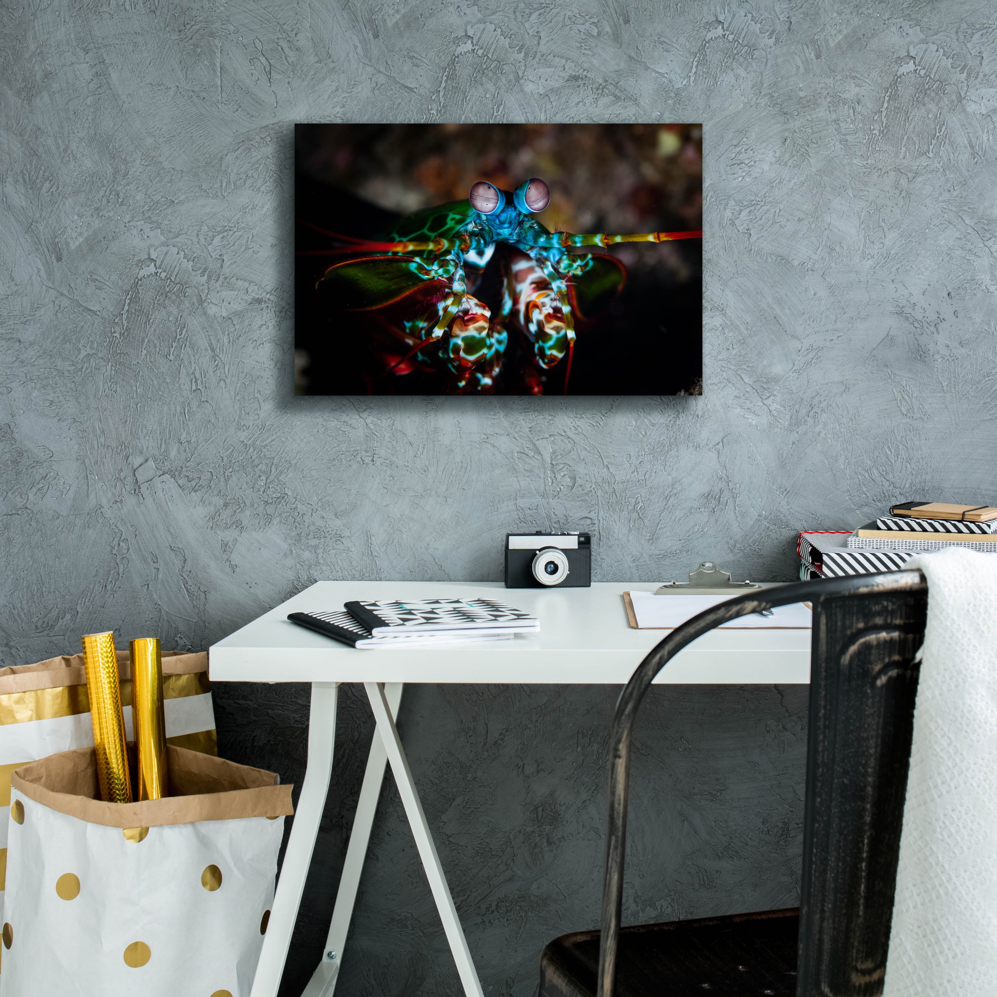 'Peacock Mantis Shrimp' by Epic Portfolio, Canvas Wall Art,18 x 12