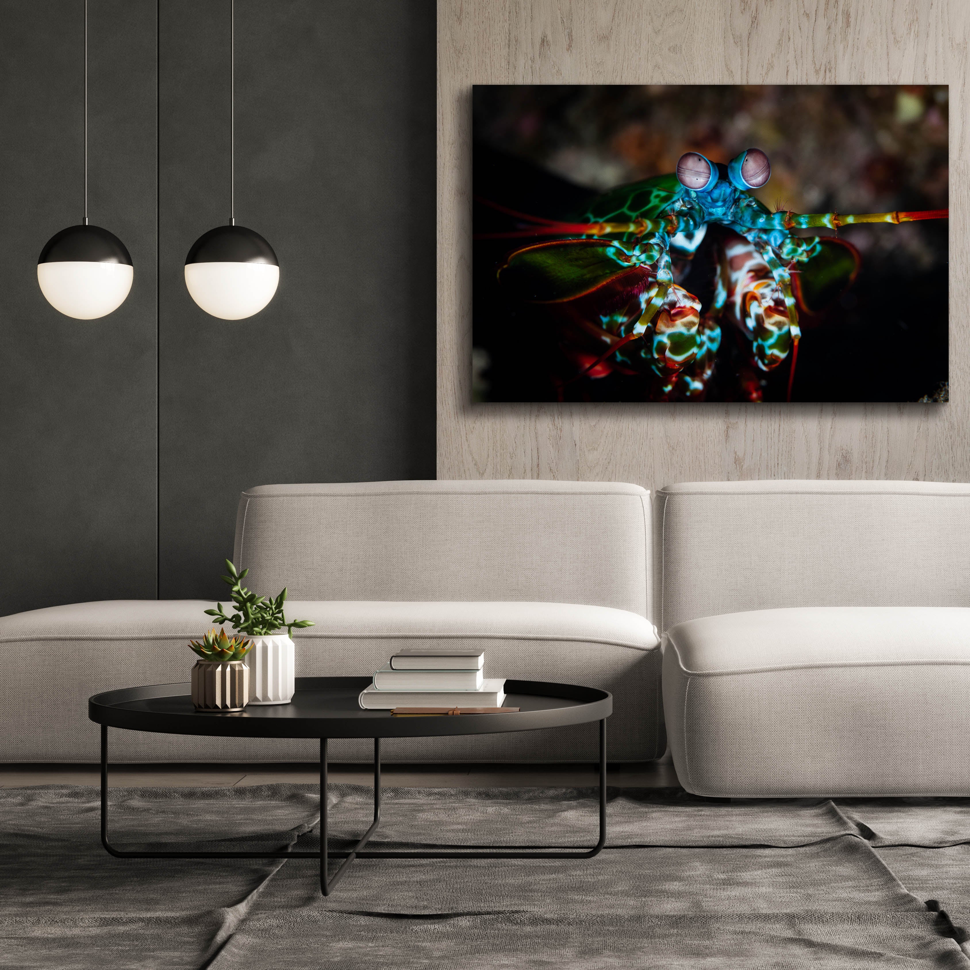 'Peacock Mantis Shrimp' by Epic Portfolio, Canvas Wall Art,60 x 40