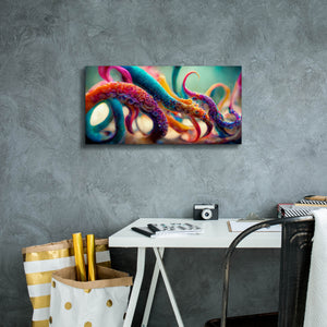 'Painterly Tentacles' by Epic Portfolio, Canvas Wall Art,24 x 12