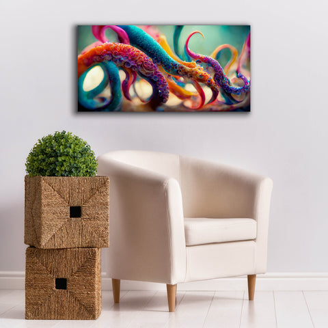 Image of 'Painterly Tentacles' by Epic Portfolio, Canvas Wall Art,40 x 20