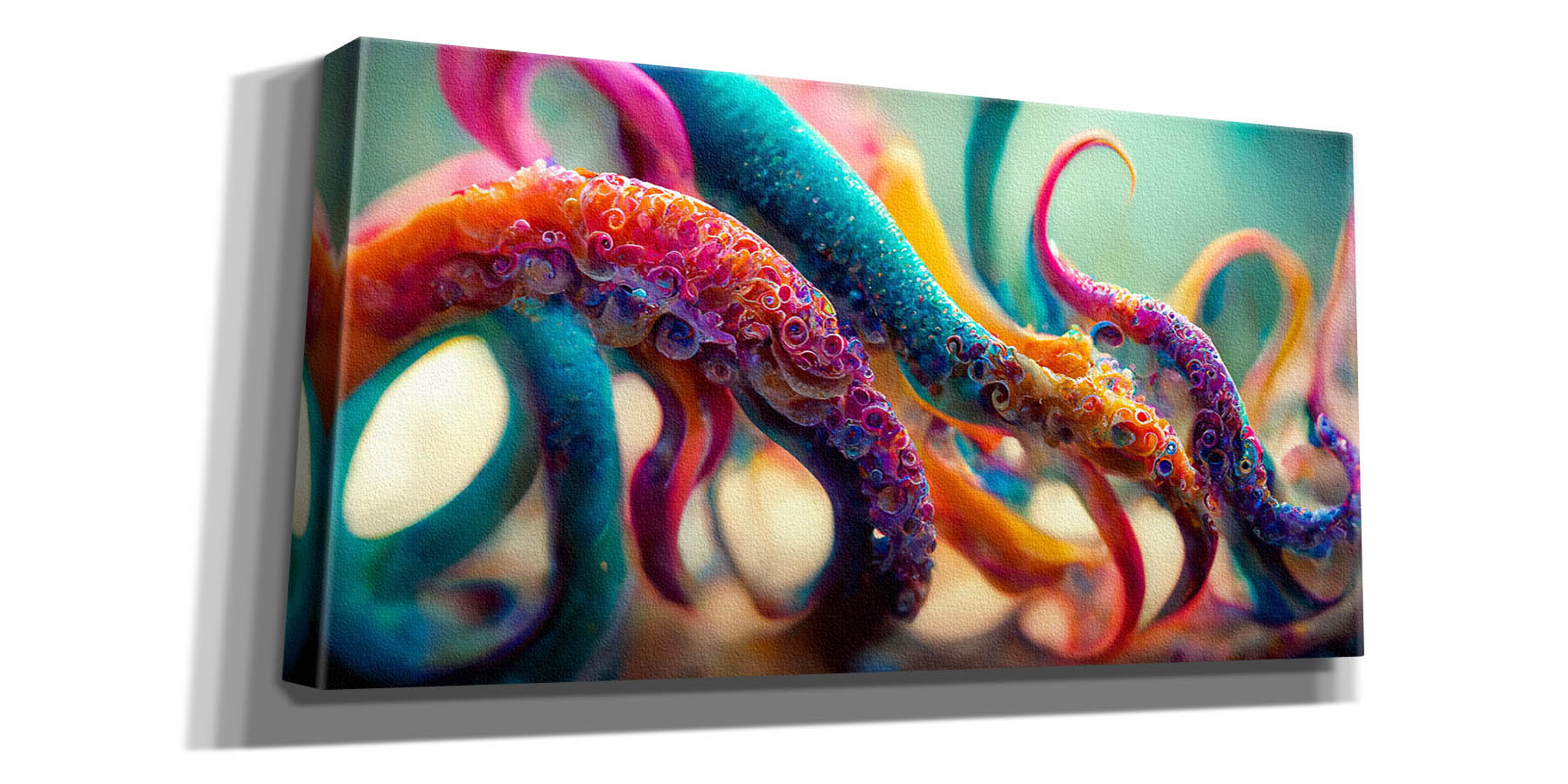 'Painterly Tentacles' by Epic Portfolio, Canvas Wall Art