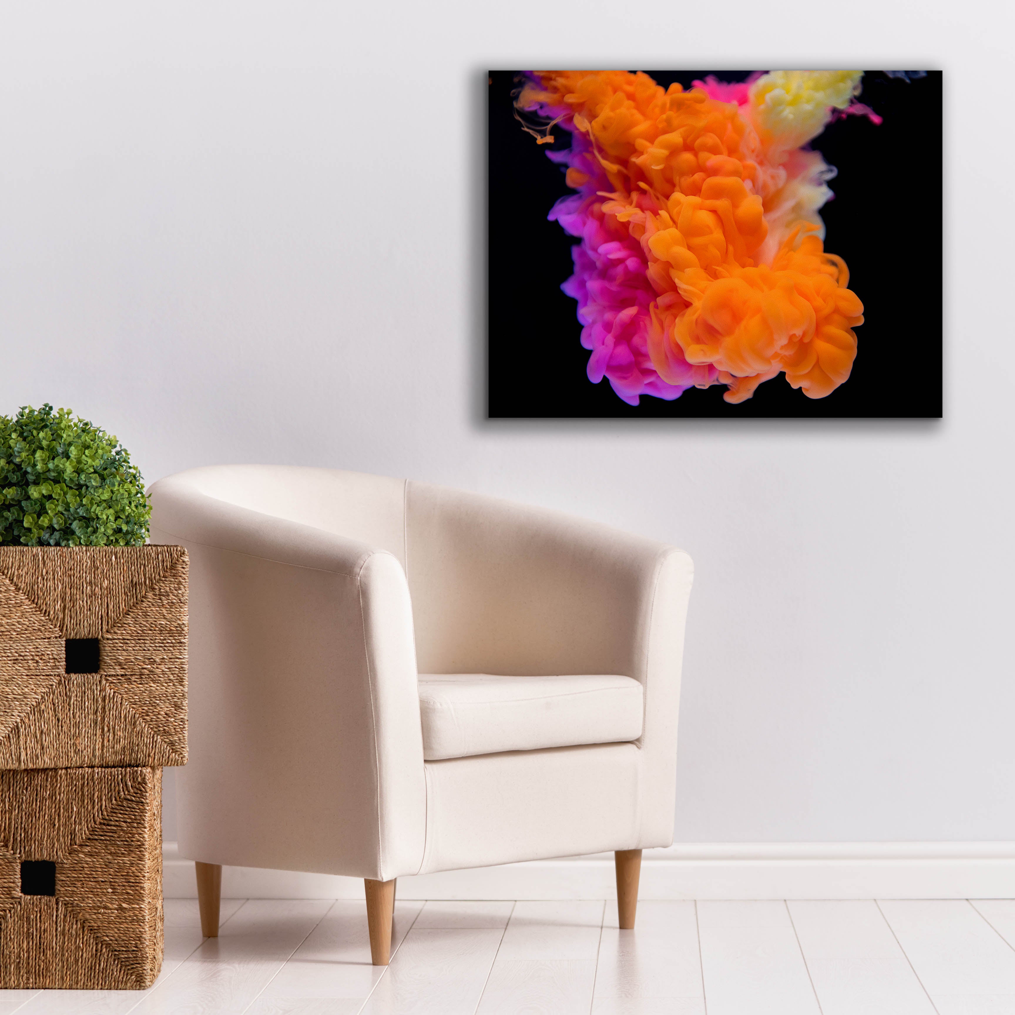 'Orange Burst' by Epic Portfolio, Canvas Wall Art,34 x 26