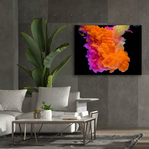 Image of 'Orange Burst' by Epic Portfolio, Canvas Wall Art,54 x 40