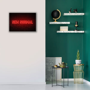 'New Normal In Neon Red' by Epic Portfolio, Canvas Wall Art,26 x 18