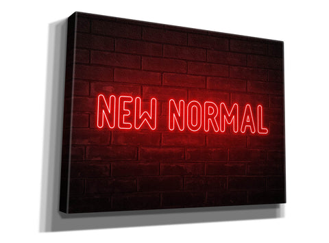 Image of 'New Normal In Neon Red' by Epic Portfolio, Canvas Wall Art