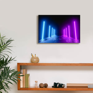 'Neon Runway' by Epic Portfolio, Canvas Wall Art,18 x 12
