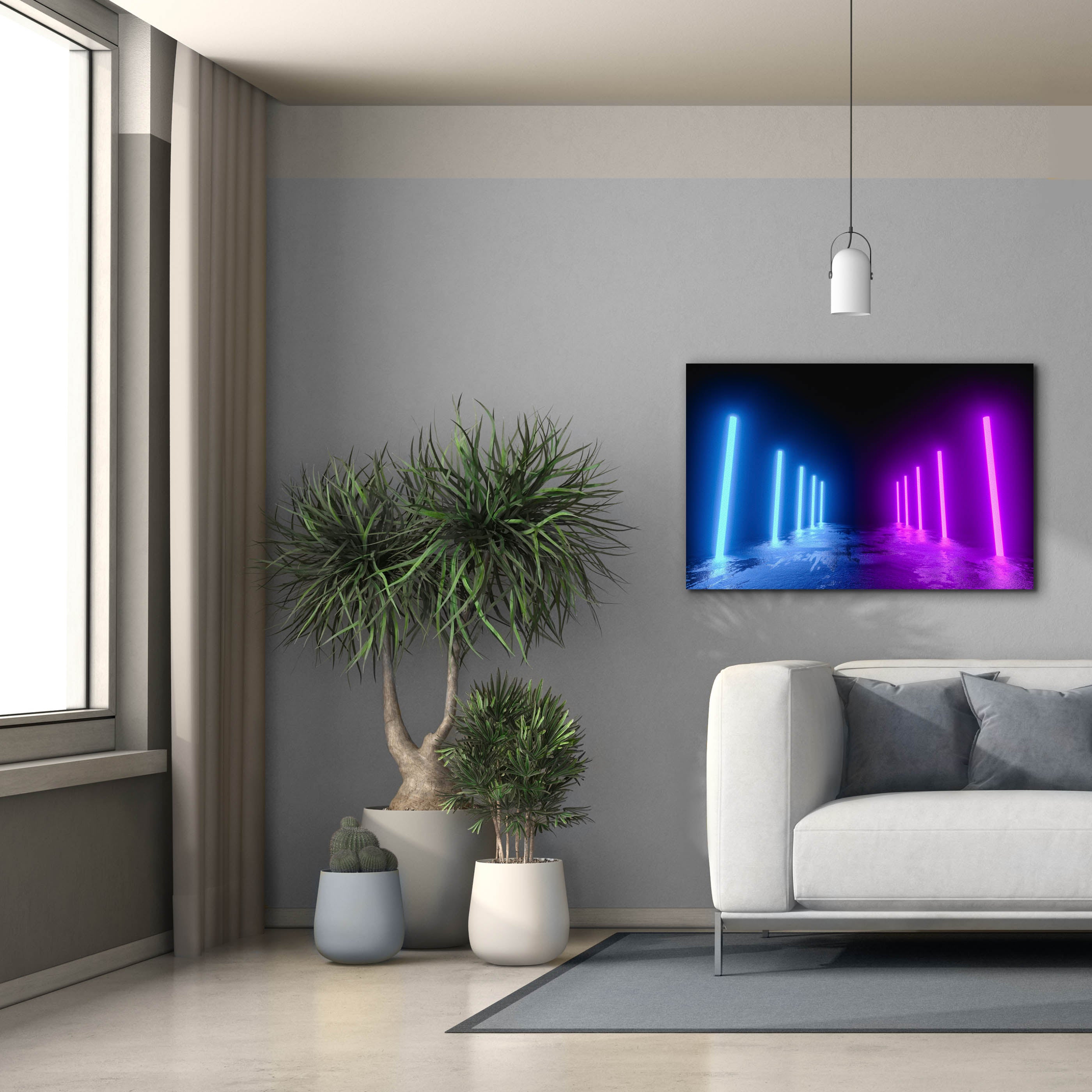 'Neon Runway' by Epic Portfolio, Canvas Wall Art,40 x 26
