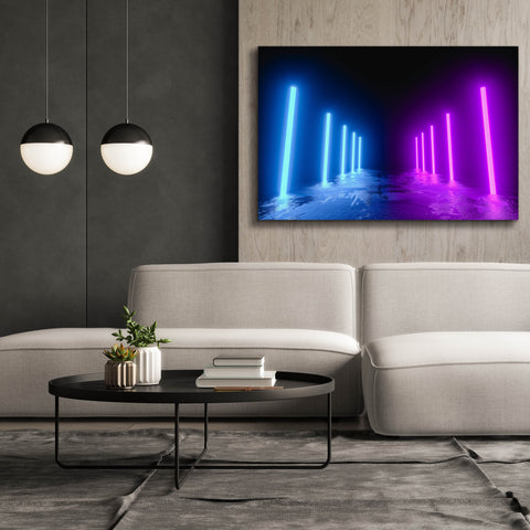 Image of 'Neon Runway' by Epic Portfolio, Canvas Wall Art,60 x 40