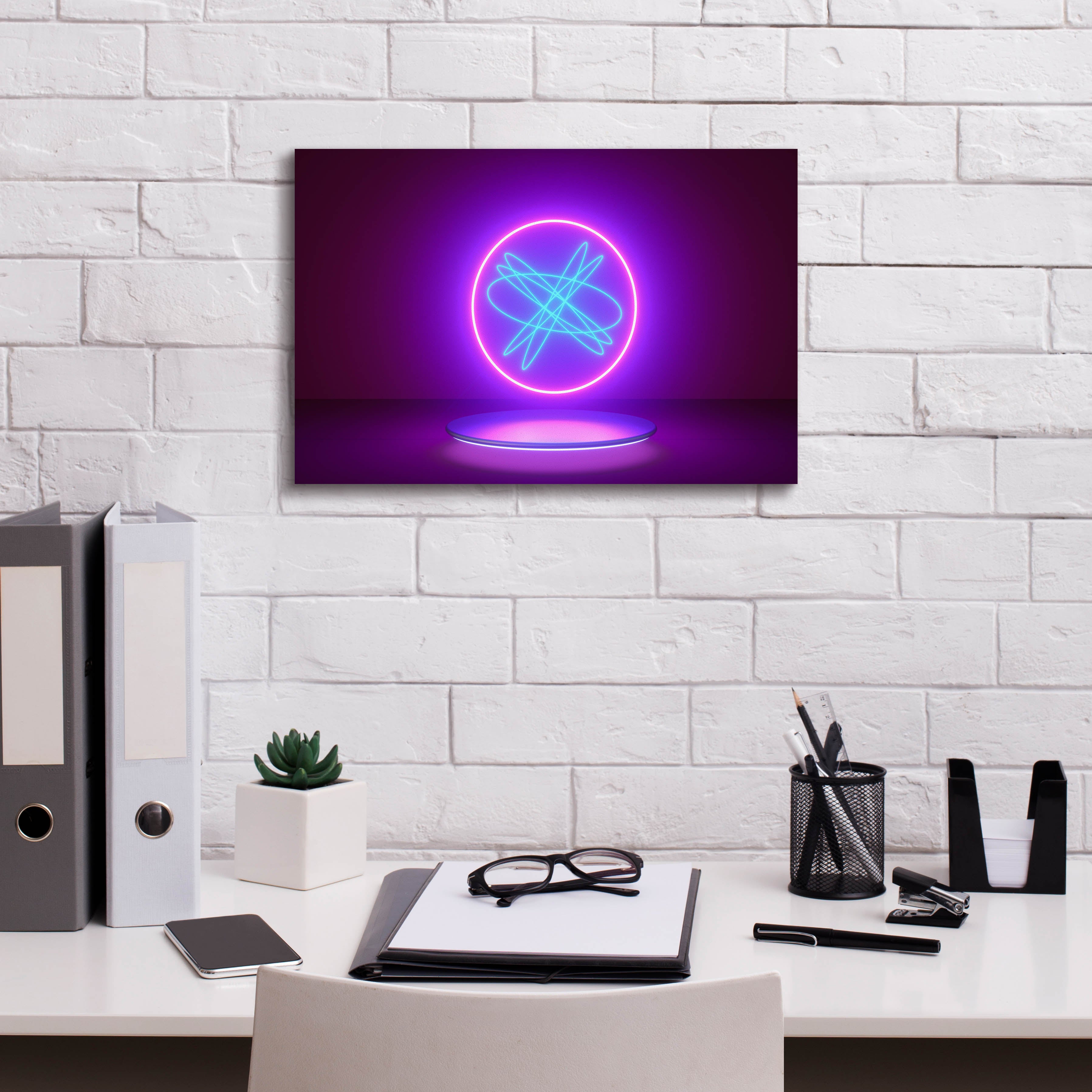 'Neon Reactor' by Epic Portfolio, Canvas Wall Art,18 x 12