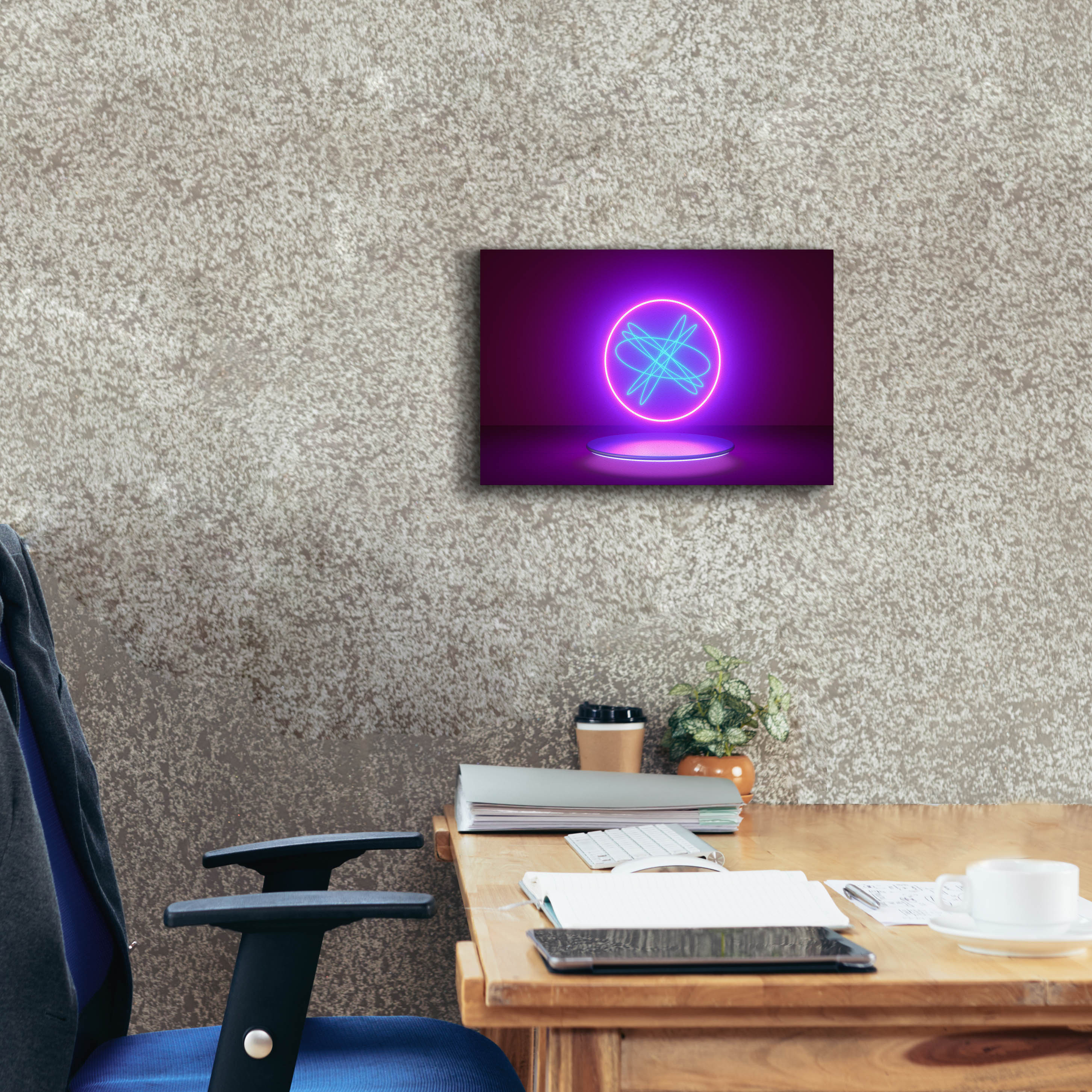 'Neon Reactor' by Epic Portfolio, Canvas Wall Art,18 x 12