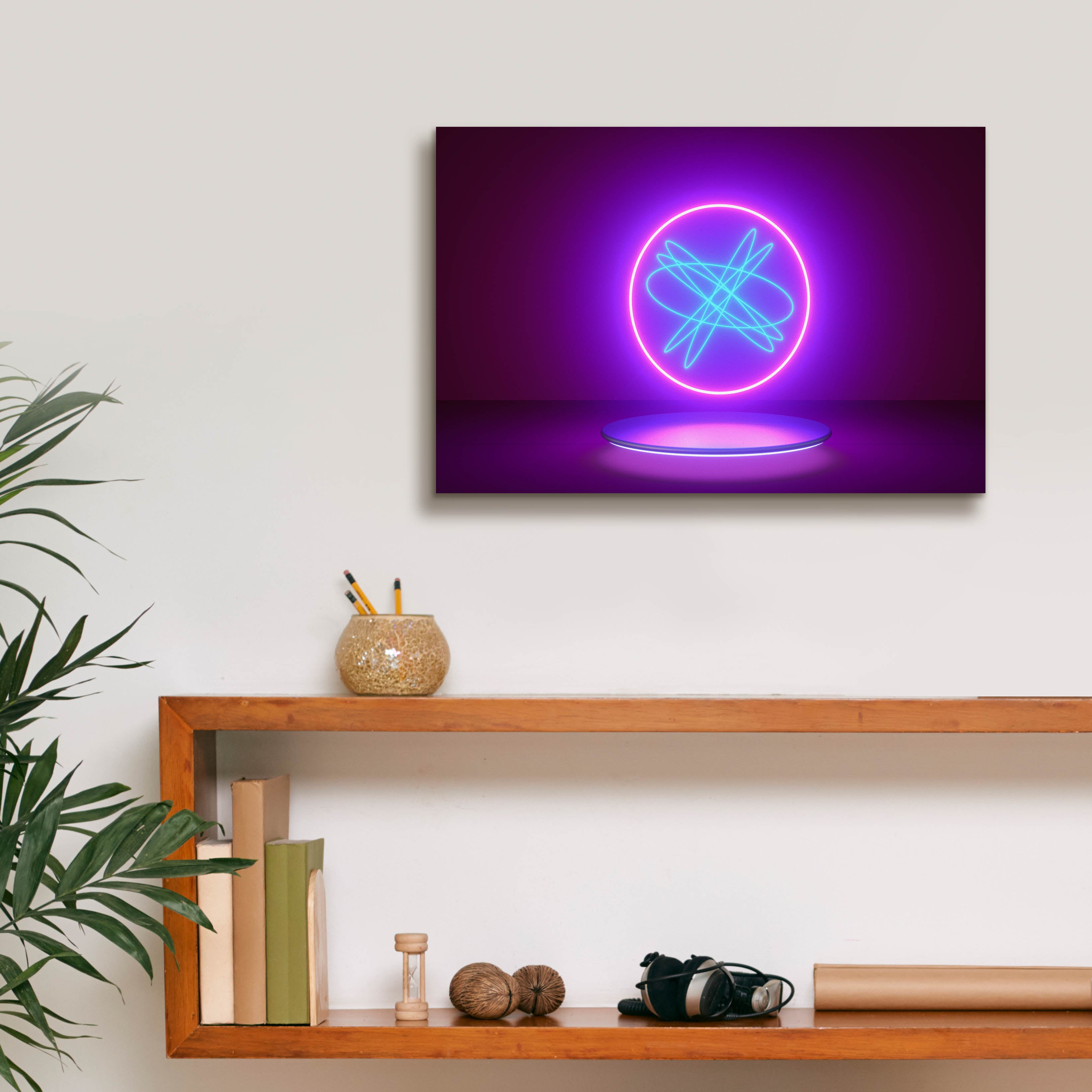 'Neon Reactor' by Epic Portfolio, Canvas Wall Art,18 x 12