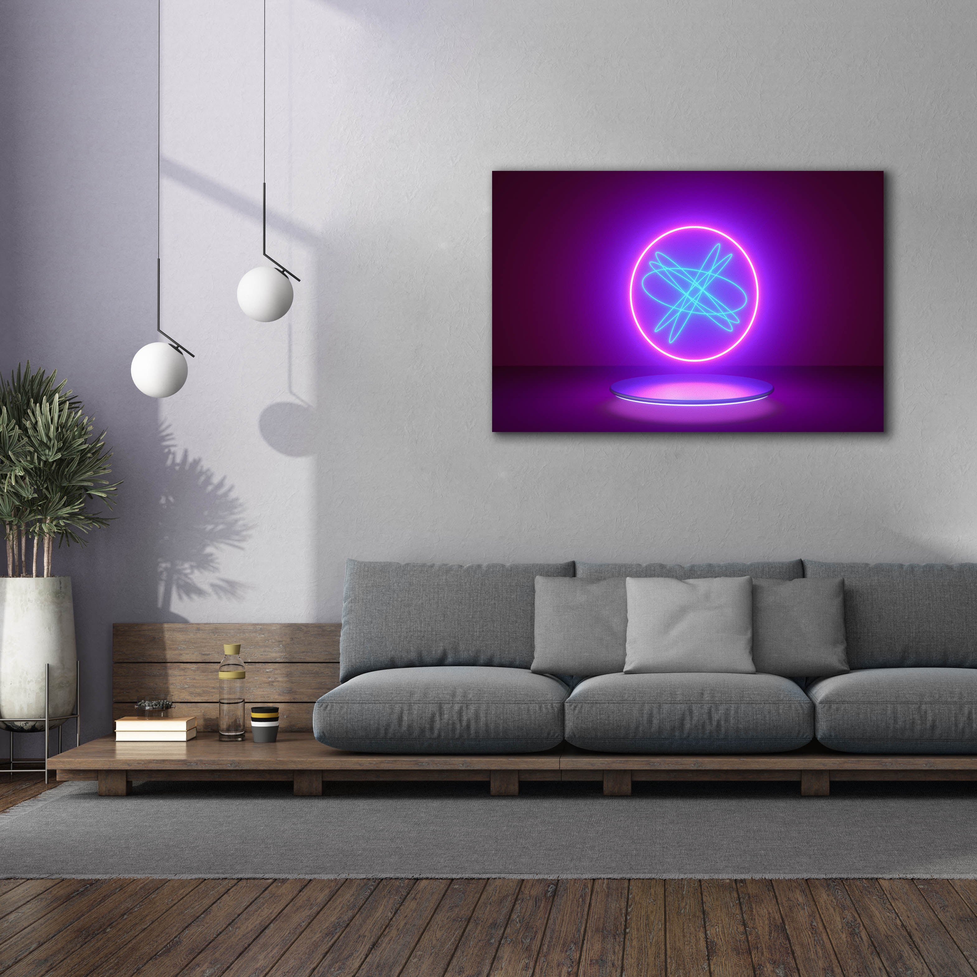 'Neon Reactor' by Epic Portfolio, Canvas Wall Art,60 x 40