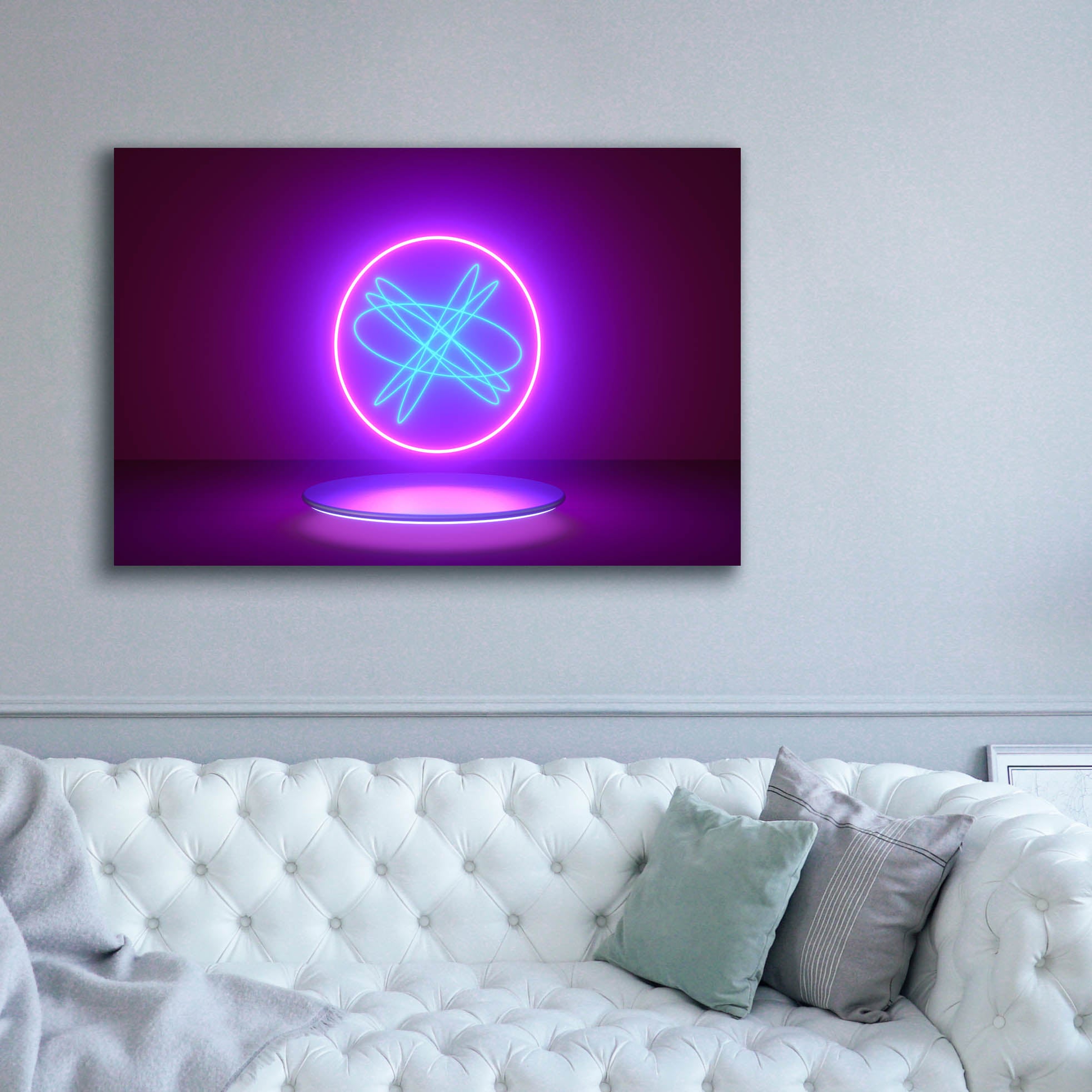 'Neon Reactor' by Epic Portfolio, Canvas Wall Art,60 x 40