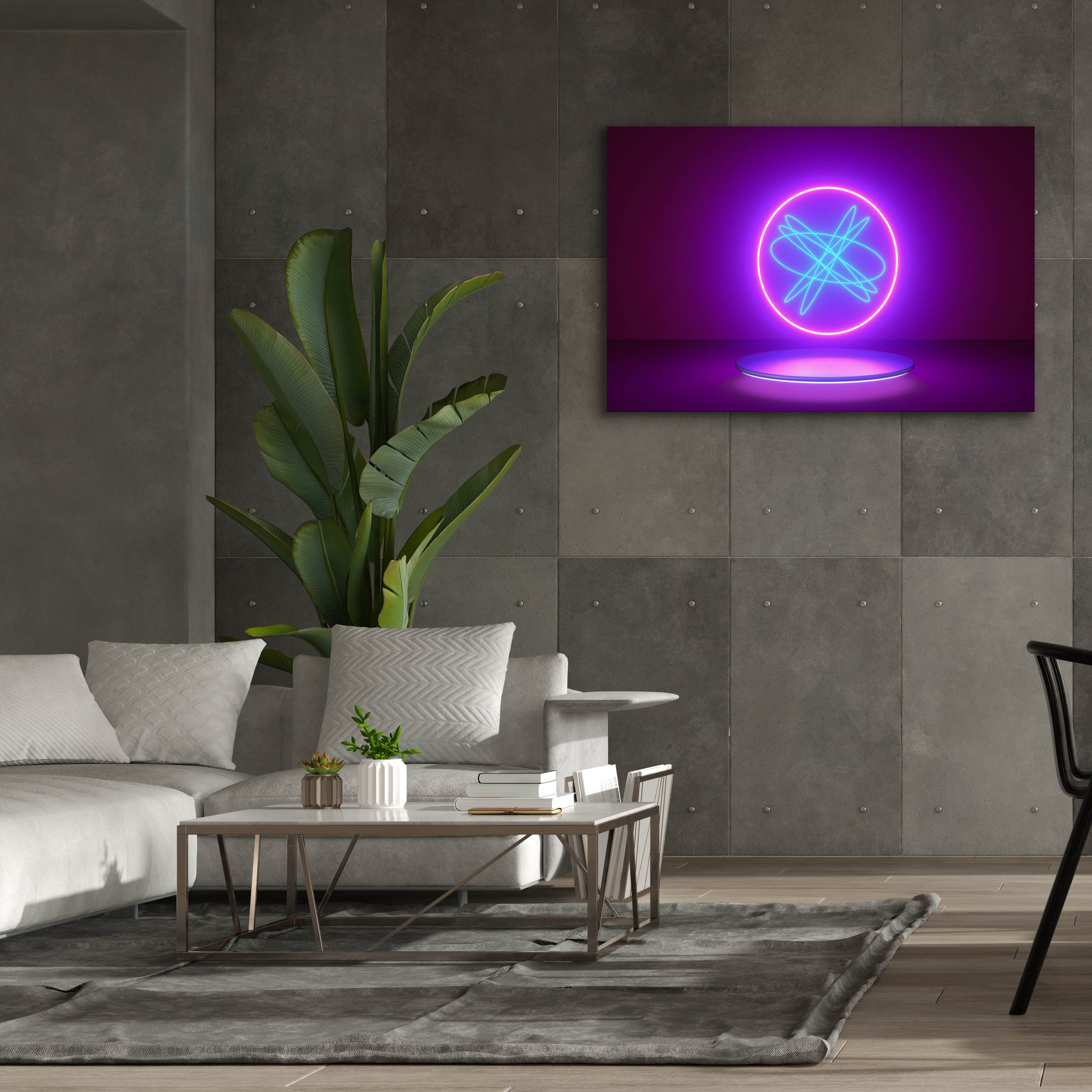 'Neon Reactor' by Epic Portfolio, Canvas Wall Art,60 x 40