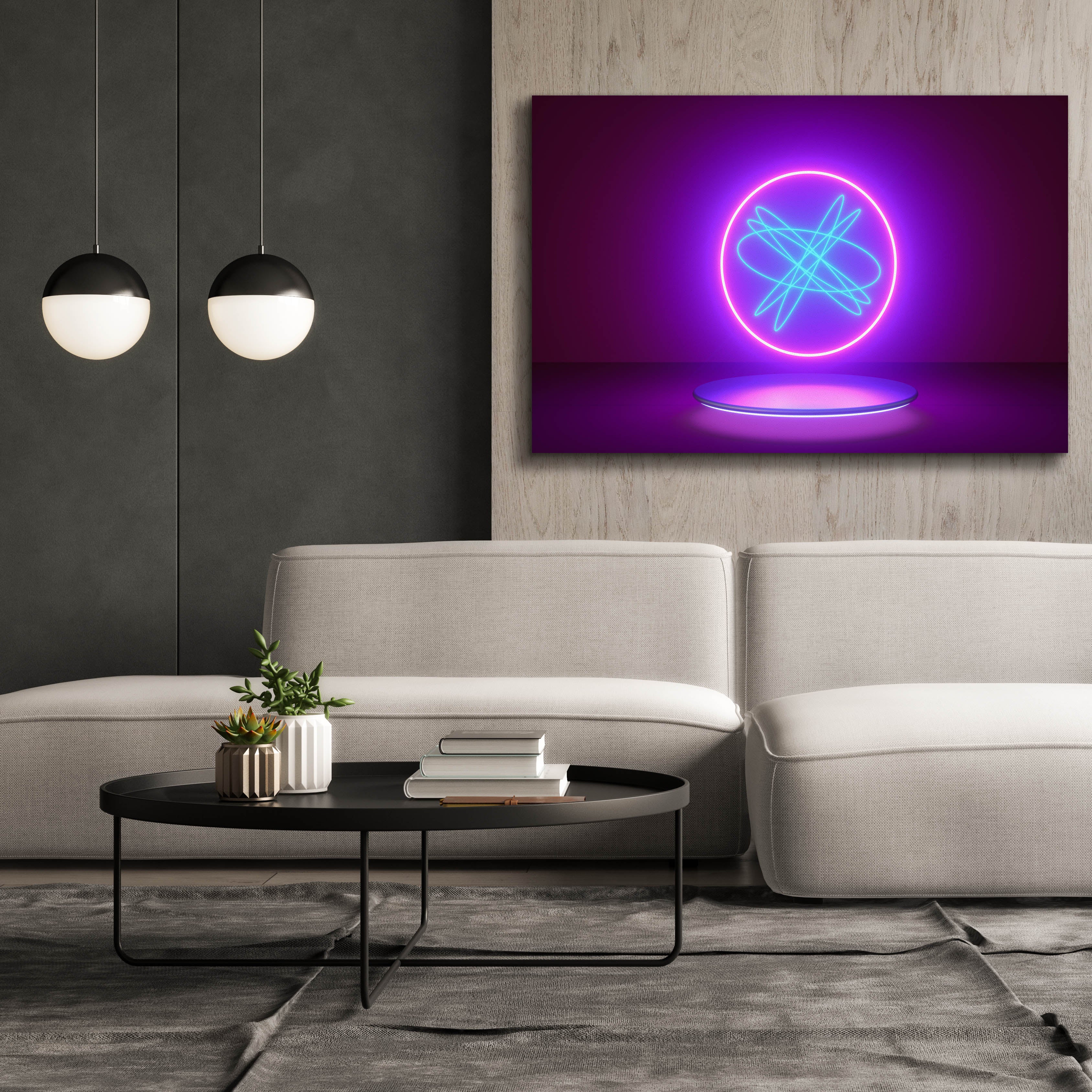 'Neon Reactor' by Epic Portfolio, Canvas Wall Art,60 x 40