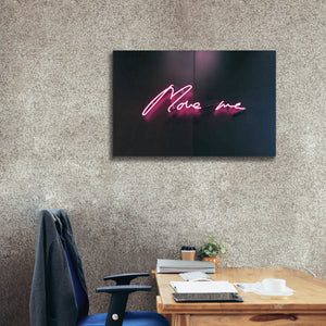 'Move Me In Neon Pink' by Epic Portfolio, Canvas Wall Art,40 x 26