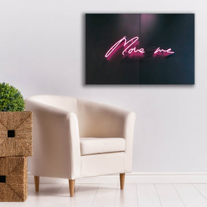 'Move Me In Neon Pink' by Epic Portfolio, Canvas Wall Art,40 x 26