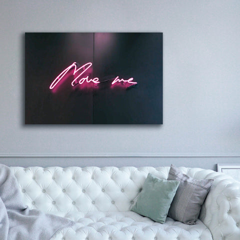 Image of 'Move Me In Neon Pink' by Epic Portfolio, Canvas Wall Art,60 x 40