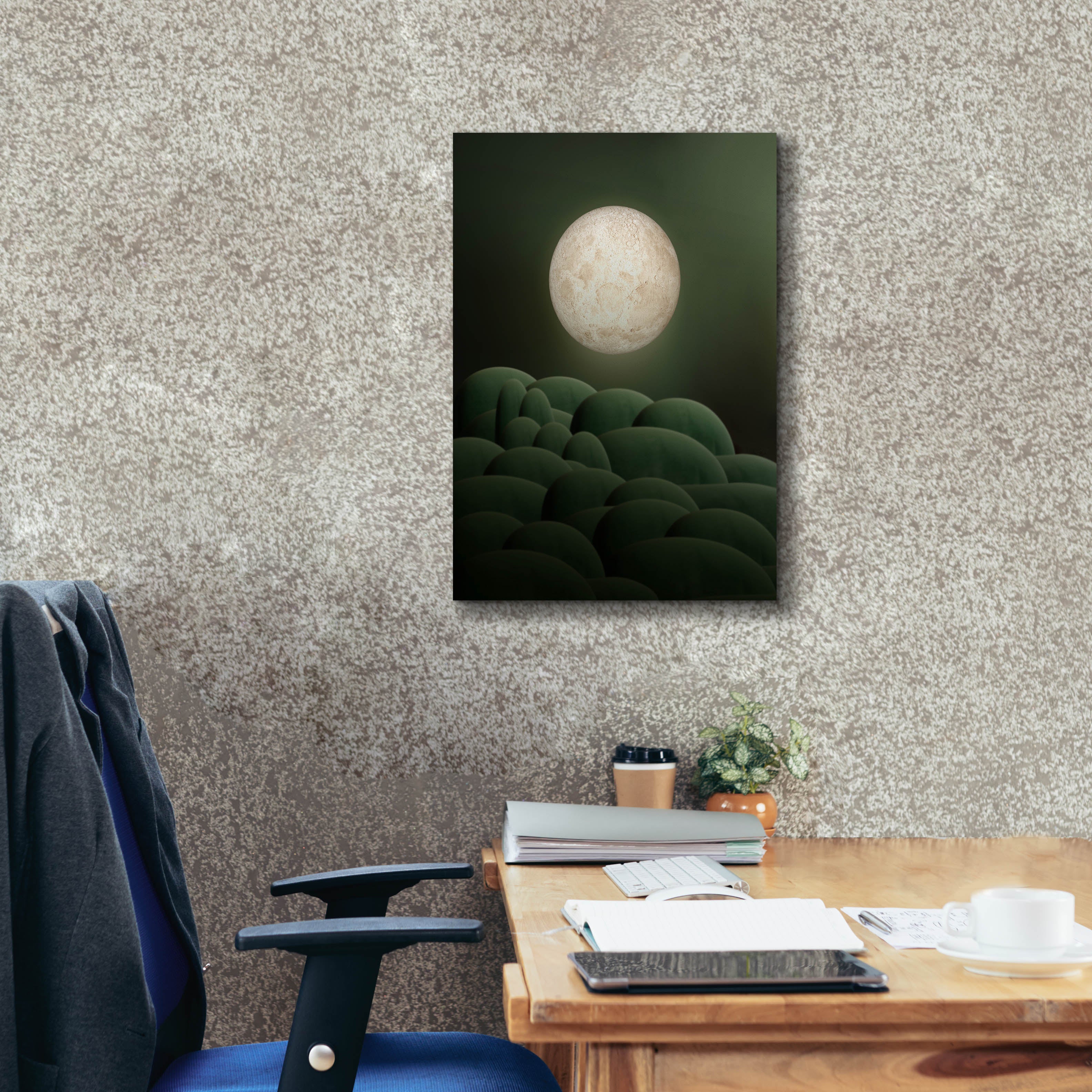'Moon Mountain' by Epic Portfolio, Canvas Wall Art,18 x 26