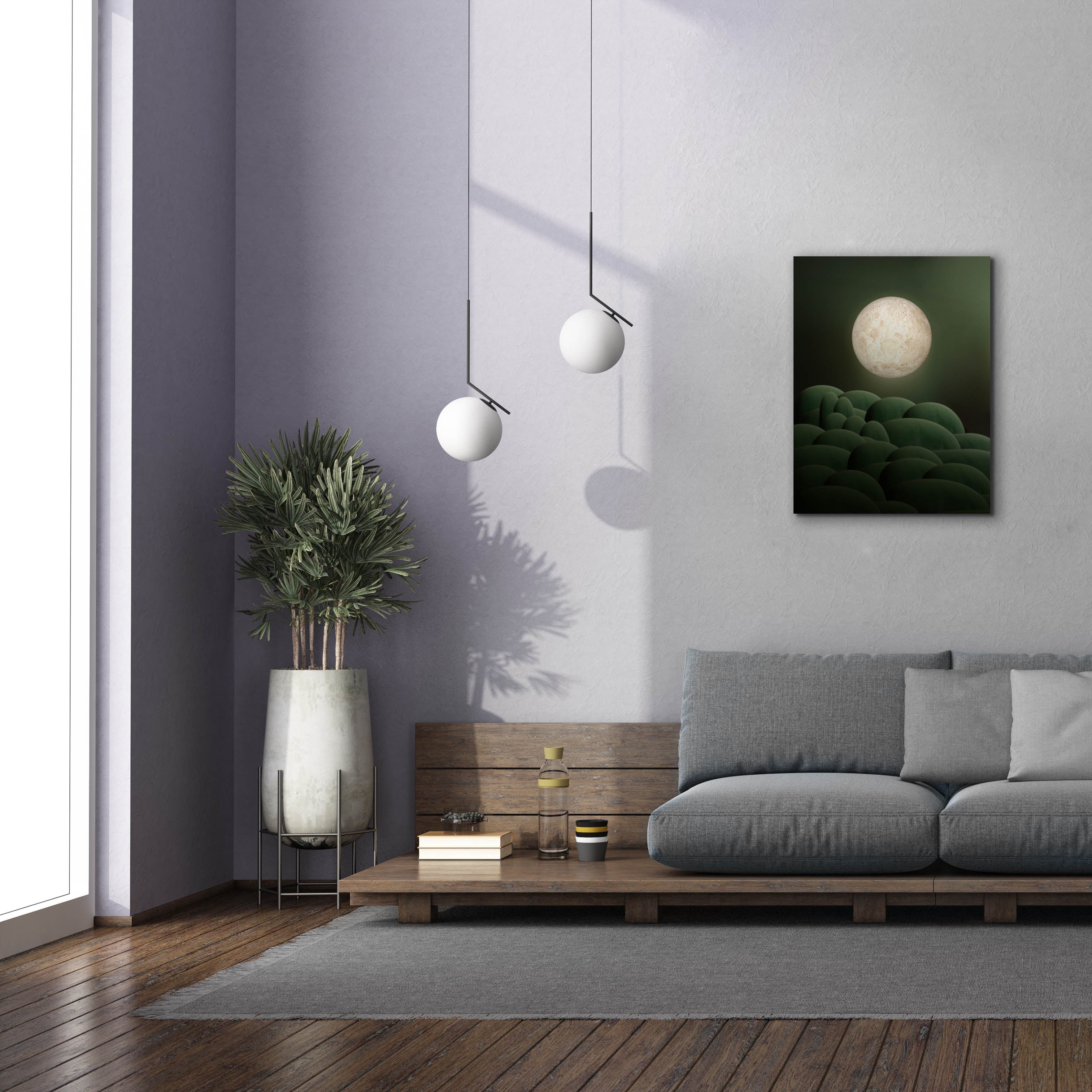 'Moon Mountain' by Epic Portfolio, Canvas Wall Art,26 x 34