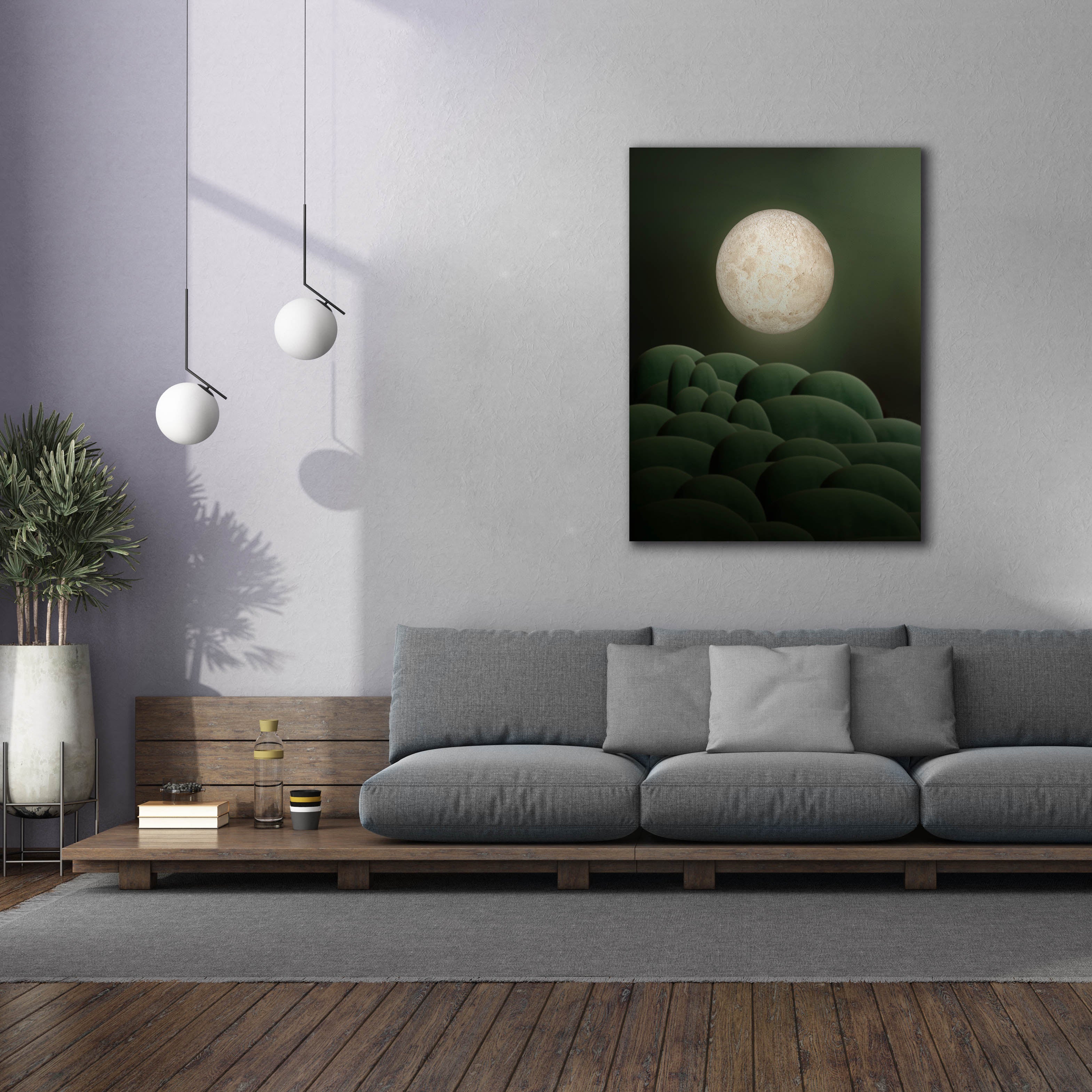 'Moon Mountain' by Epic Portfolio, Canvas Wall Art,40 x 54