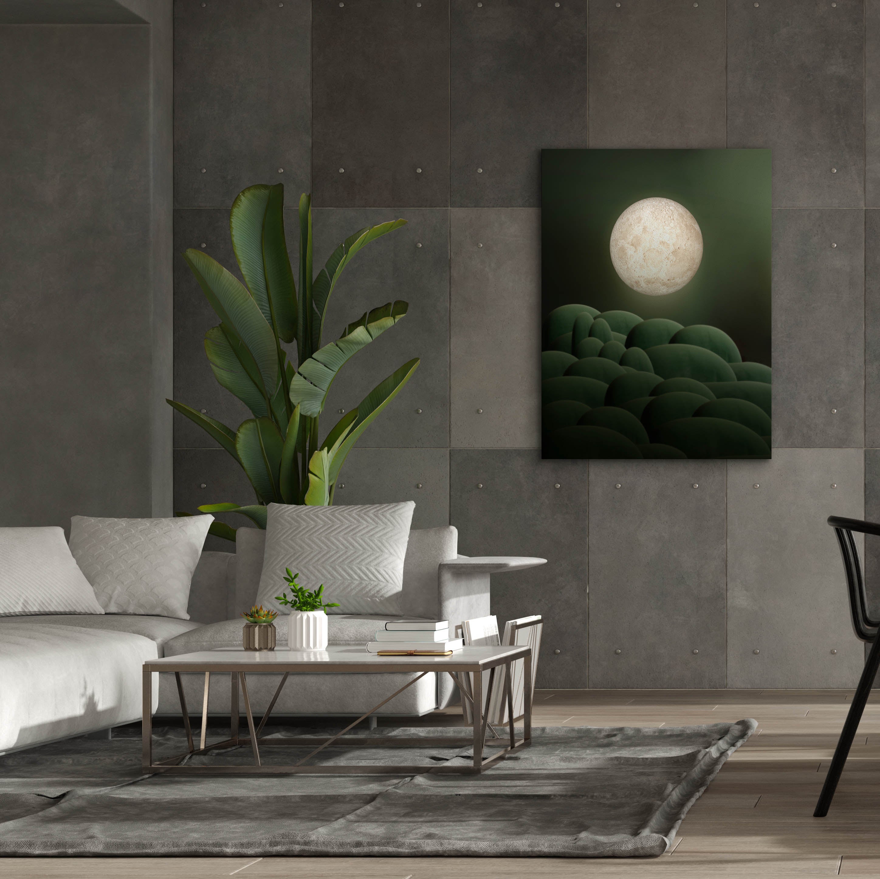 'Moon Mountain' by Epic Portfolio, Canvas Wall Art,40 x 54