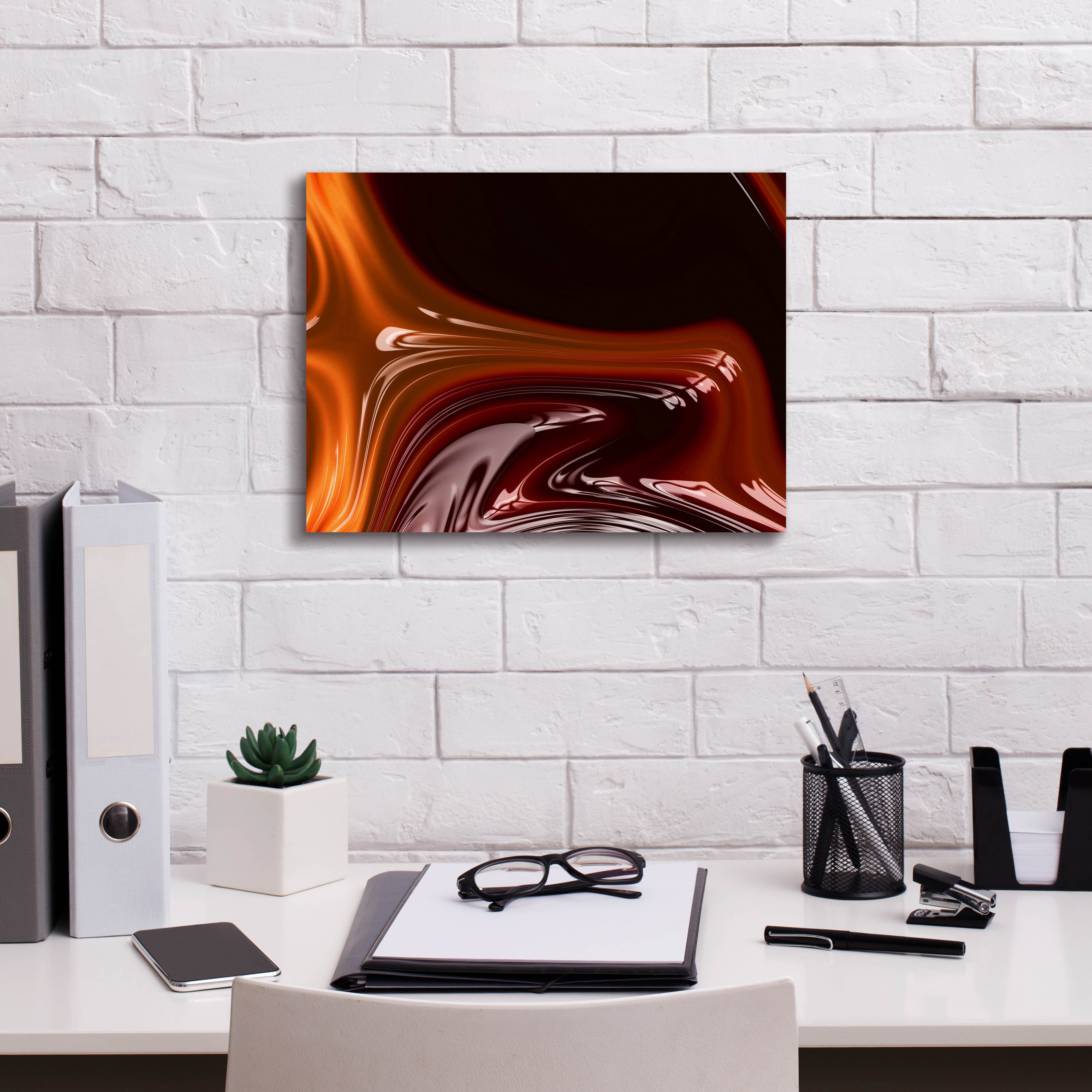 'Molten Caramel ' by Epic Portfolio, Canvas Wall Art,16 x 12