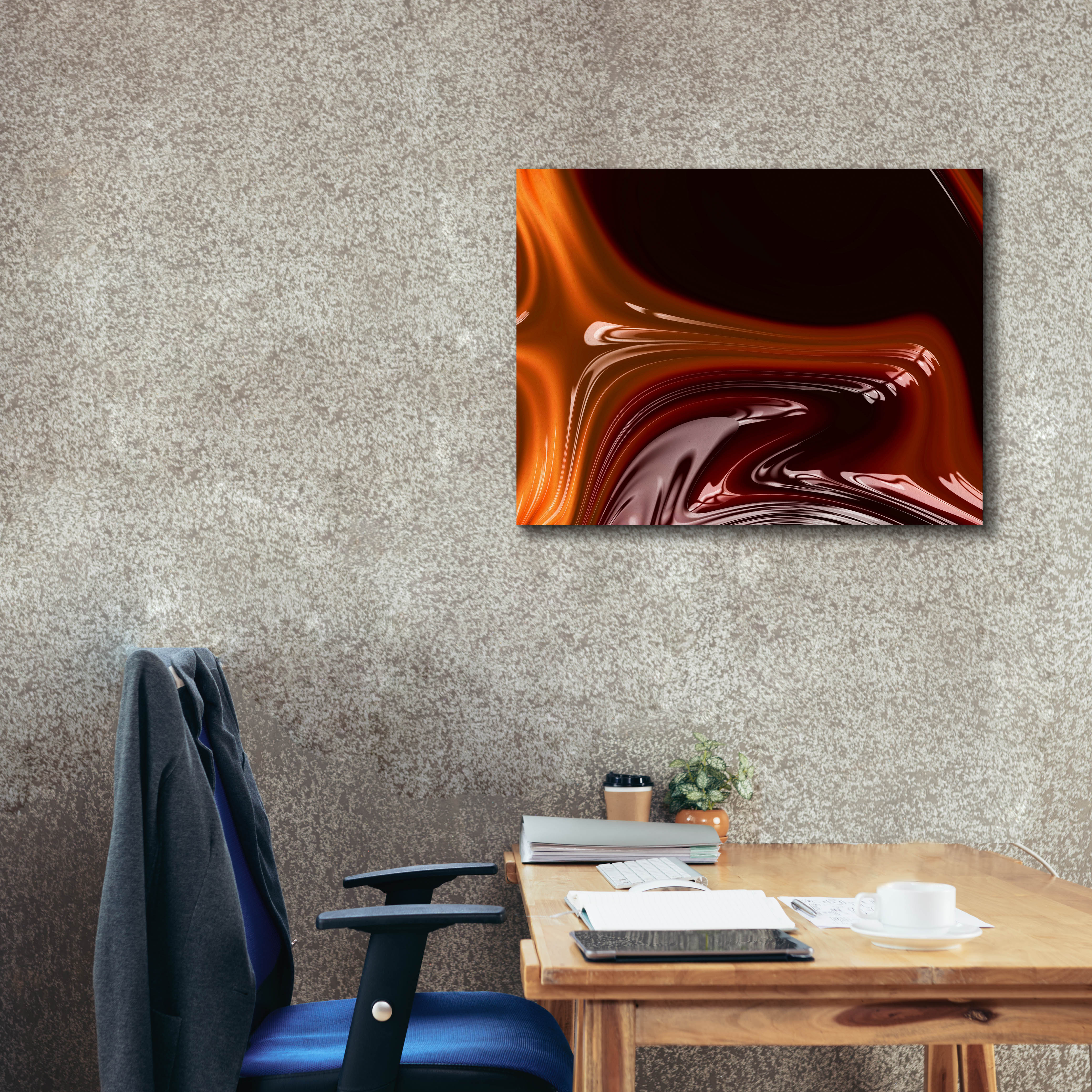 'Molten Caramel ' by Epic Portfolio, Canvas Wall Art,34 x 26