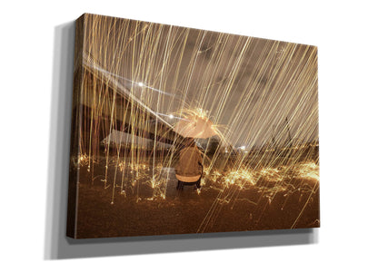 'Metallic Rain' by Epic Portfolio, Canvas Wall Art