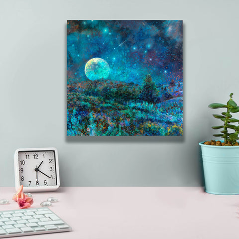 Image of 'New Mexico Moonrise ' by Iris Scott, Canvas Wall Art,12 x 12