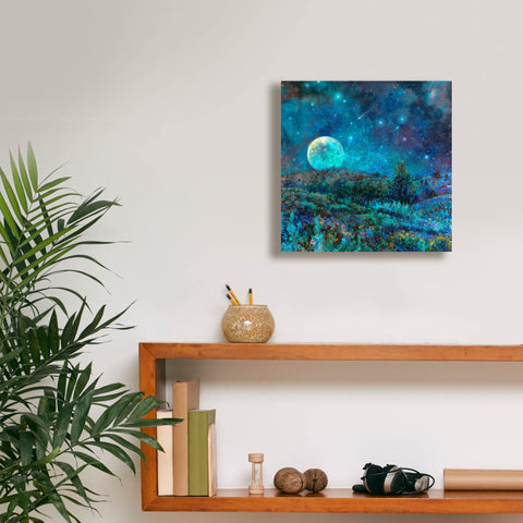 Image of 'New Mexico Moonrise ' by Iris Scott, Canvas Wall Art,12 x 12