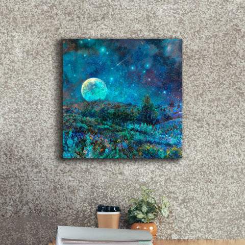 Image of 'New Mexico Moonrise ' by Iris Scott, Canvas Wall Art,18 x 18