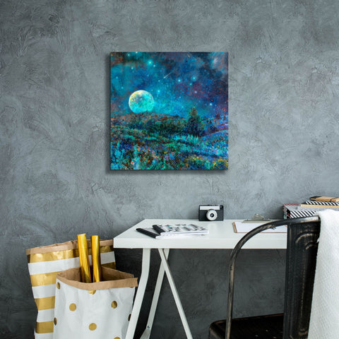 Image of 'New Mexico Moonrise ' by Iris Scott, Canvas Wall Art,18 x 18