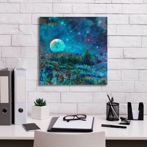 'New Mexico Moonrise ' by Iris Scott, Canvas Wall Art,18 x 18