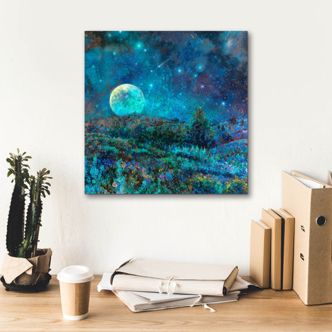 Image of 'New Mexico Moonrise ' by Iris Scott, Canvas Wall Art,18 x 18