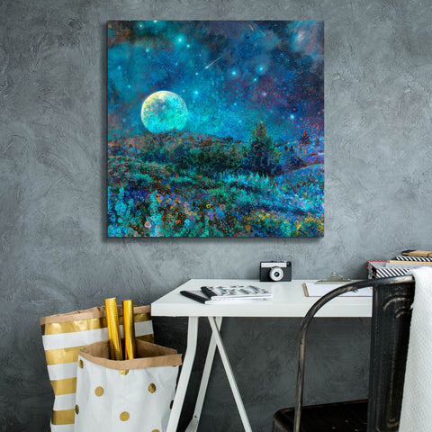 Image of 'New Mexico Moonrise ' by Iris Scott, Canvas Wall Art,26 x 26