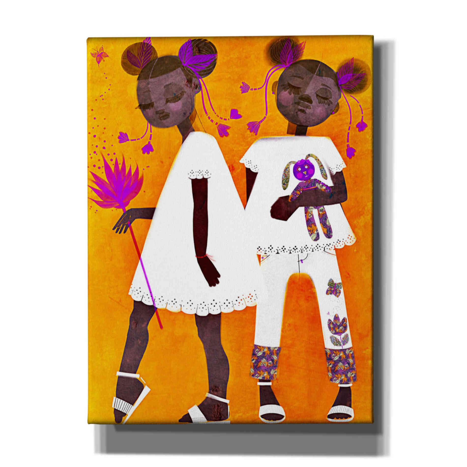 'The Petite Twins' by Erin Robinson, Canvas Wall Art