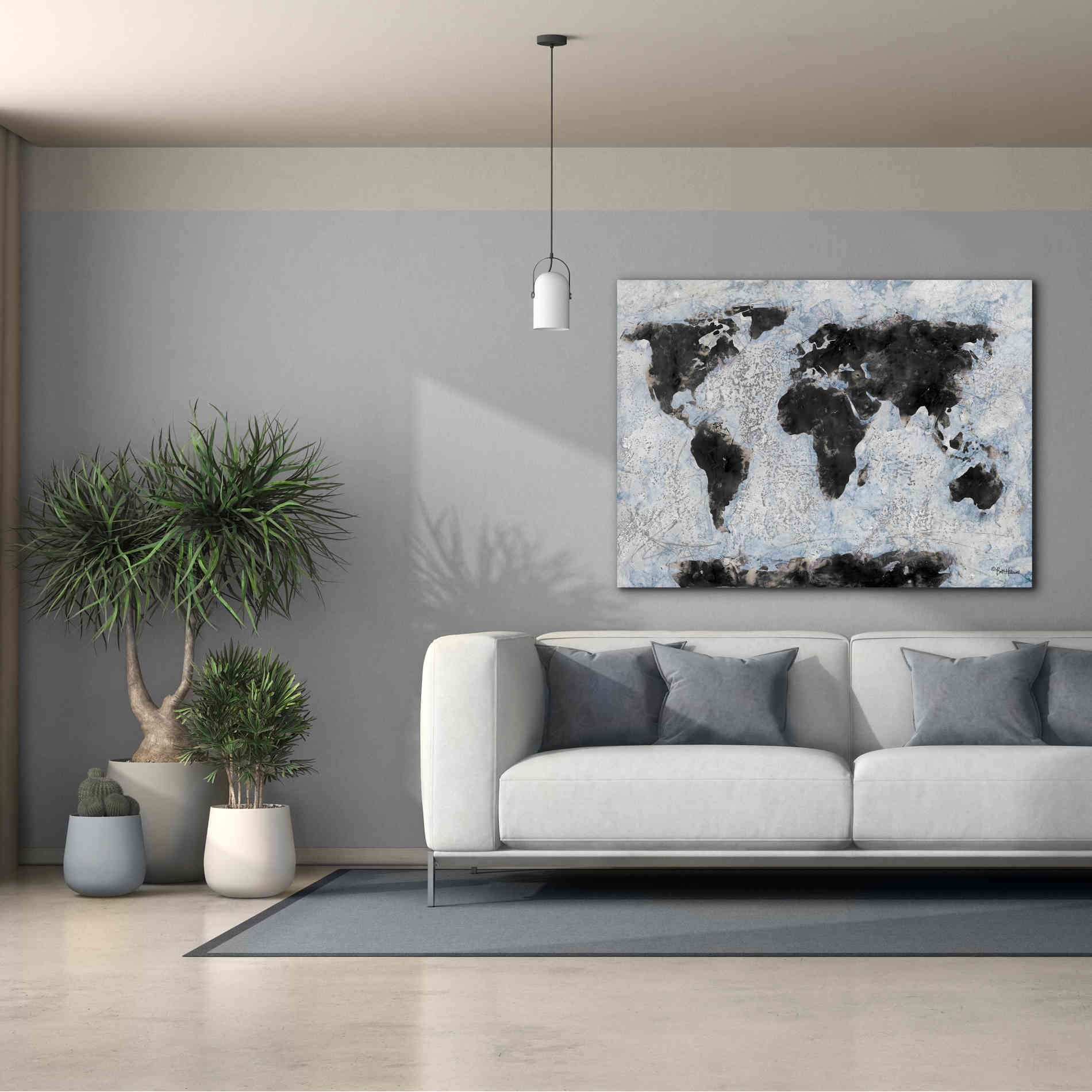 'Old World Map 2' by Britt Hallowell, Canvas Wall Art,54 x 40