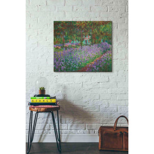 'The Artist's Garden at Giverny' by Claude Monet, Canvas Wall Art,30 x 26
