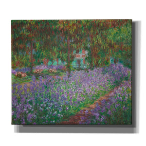 'The Artist's Garden at Giverny' by Claude Monet, Canvas Wall Art,Size C Landscape