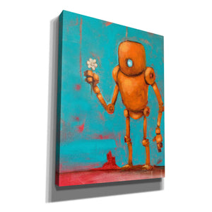 'Bot With Flower' Craig Snodgrass, Canvas Wall Art,Size C Portrait