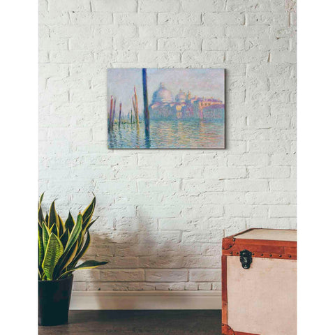 Image of 'Le Grand Canal' by Claude Monet, Canvas Wall Art,26 x 18