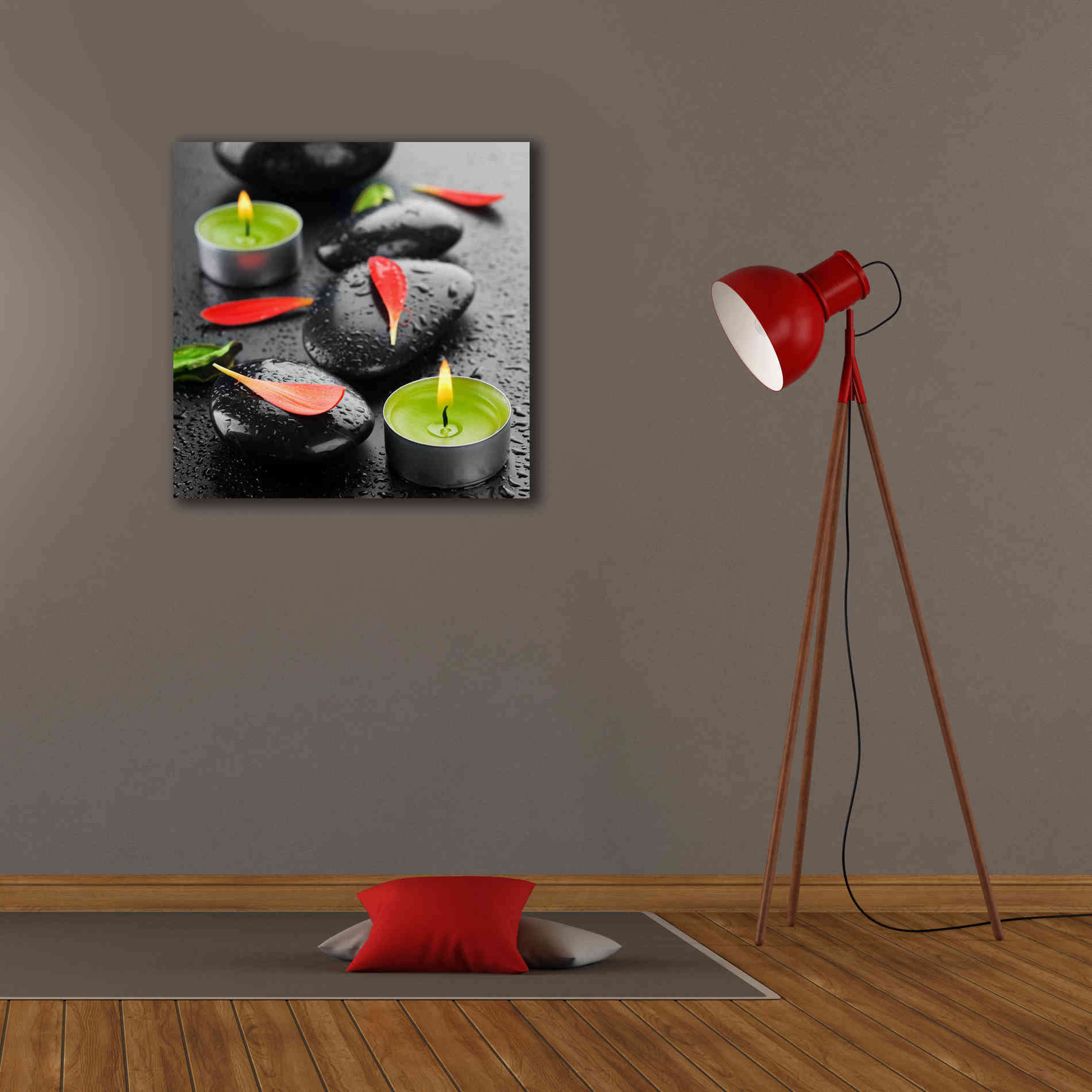 'Spa Rocks 4' Canvas Wall Art,26 x 26