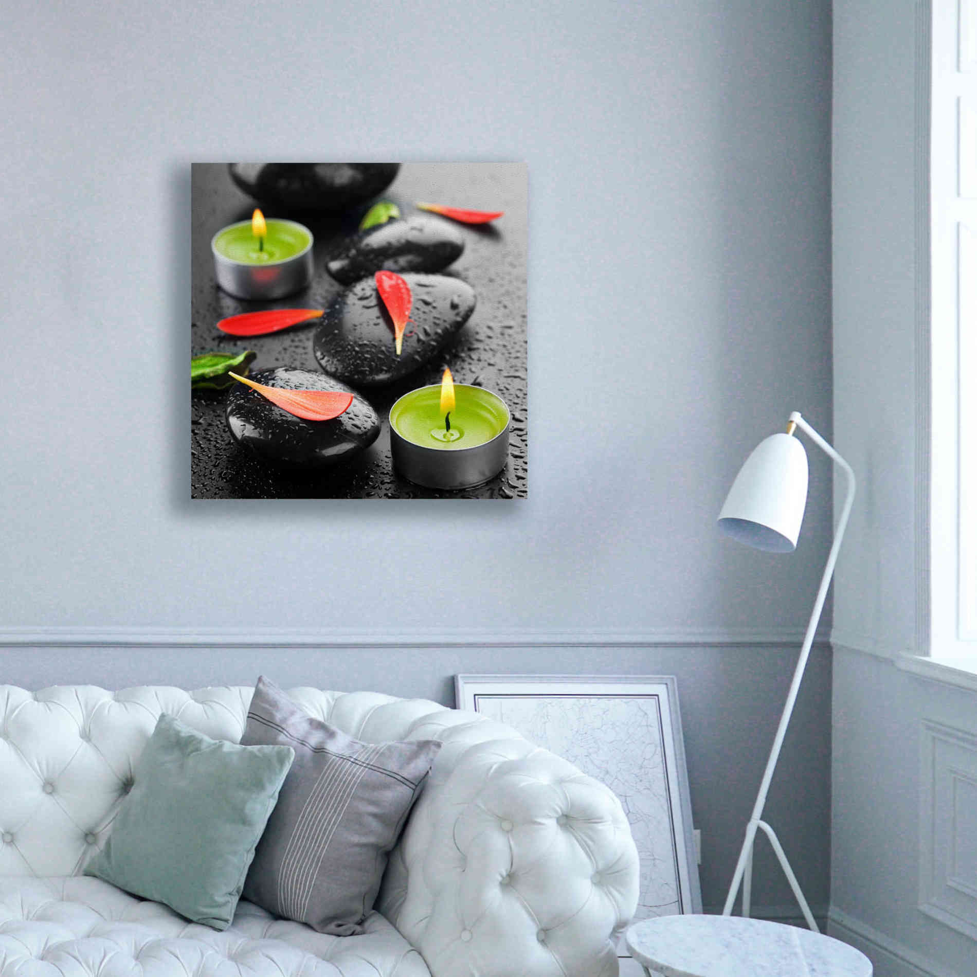 'Spa Rocks 4' Canvas Wall Art,37 x 37