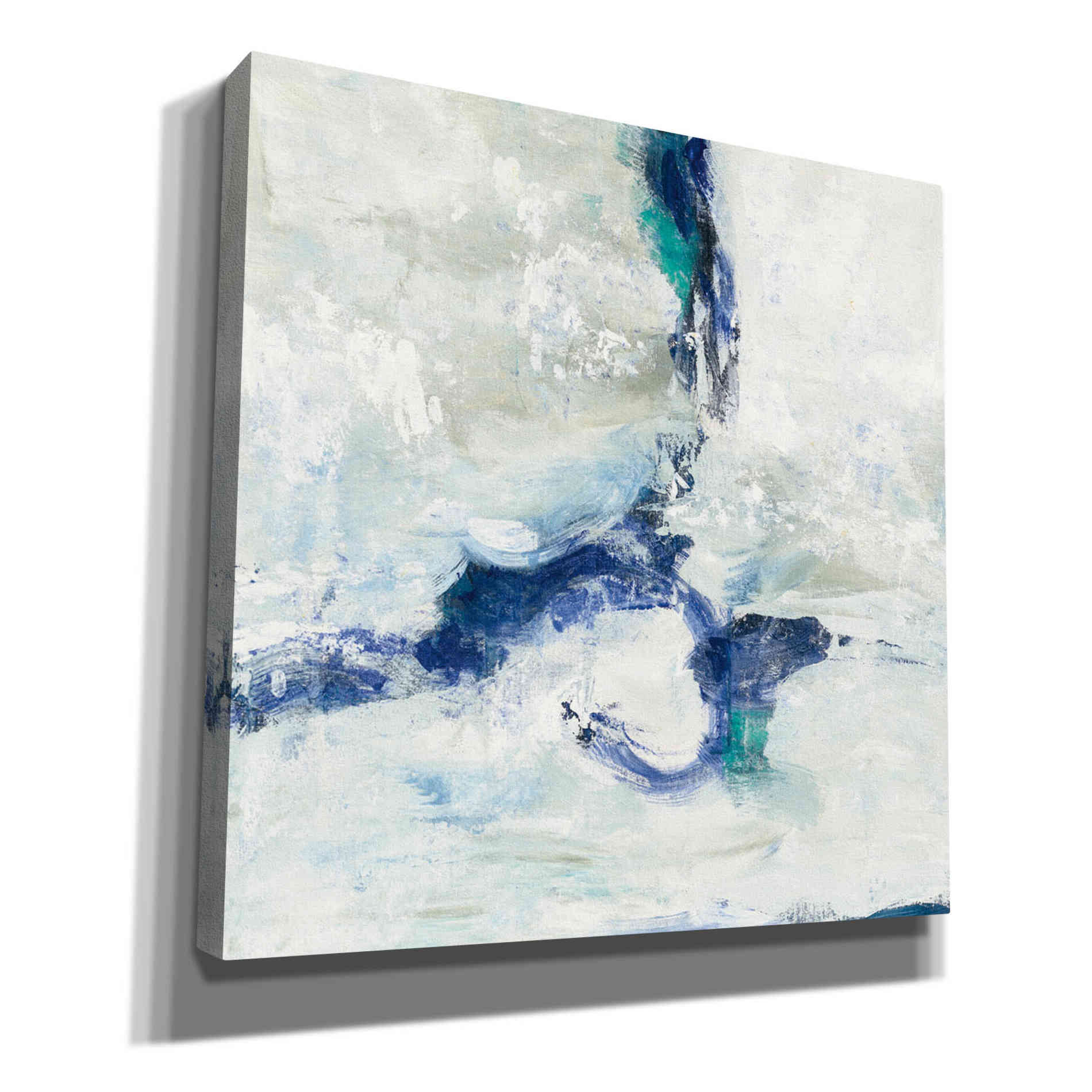 'White And Blue' by Silvia Vassileva, Canvas Wall Art