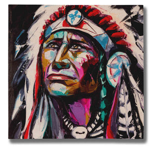 "Brave Hawk" Giclee Canvas Wall Art