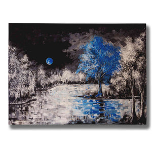 "Blue Moon" Giclee Canvas Wall Art