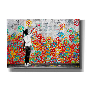 'FLOWER POWER' by DB Waterman, Giclee Canvas Wall Art
