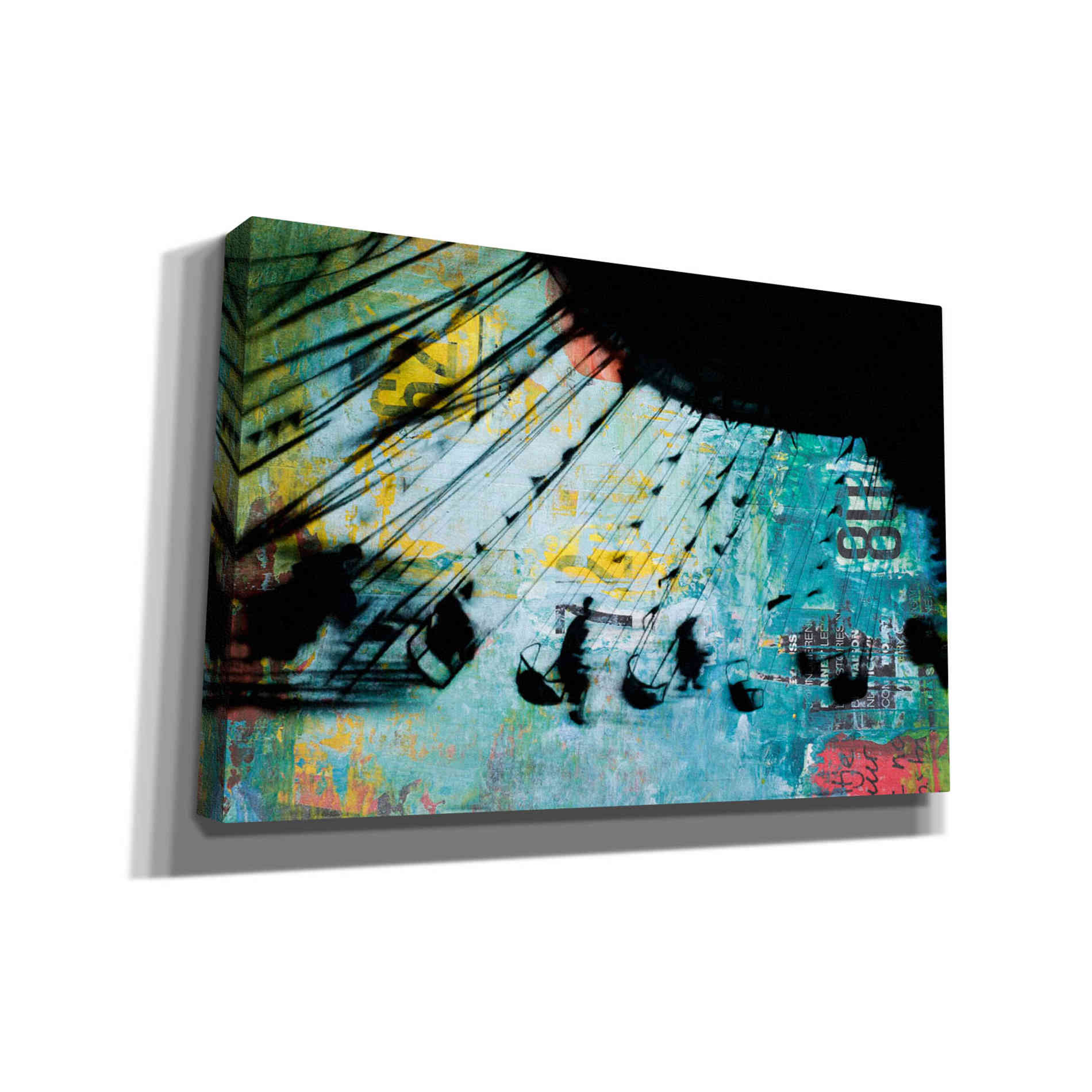 'MERRY GO ROUND' by DB Waterman, Giclee Canvas Wall Art